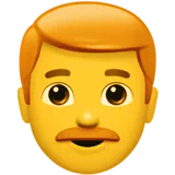 Man: Red Hair — Apple