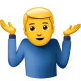 Man Shrugging — Apple