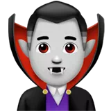 Man Vampire: Light Skin Tone — Apple