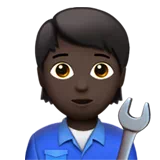 Mechanic: Dark Skin Tone — Apple