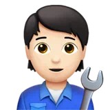 Mechanic: Light Skin Tone — Apple