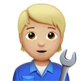 Mechanic: Medium-Light Skin Tone — Apple