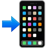 Mobile Phone with Rightwards Arrow at Left — Apple