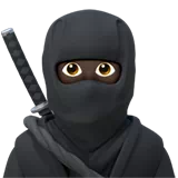 Ninja: Dark Skin Tone — Apple