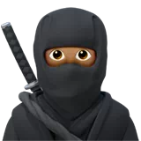 Ninja: Medium Skin Tone — Apple