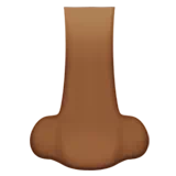 Nose: Medium-Dark Skin Tone — Apple
