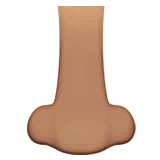 Nose: Medium Skin Tone — Apple