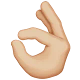 OK Hand: Medium-Light Skin Tone — Apple