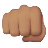 Oncoming Fist: Medium Skin Tone — Apple