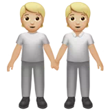 People Holding Hands: Medium-Light Skin Tone — Apple