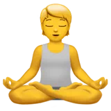 Person in Lotus Position — Apple