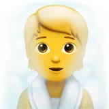 Person in Steamy Room — Apple