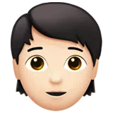 Person: Light Skin Tone — Apple