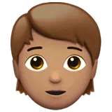 Person: Medium Skin Tone — Apple