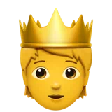 Person with Crown — Apple