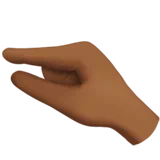 Pinching Hand: Medium-Dark Skin Tone — Apple