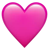 Pink Heart — Apple