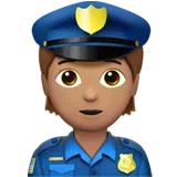 Police Officer: Medium Skin Tone — Apple
