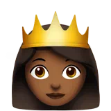 Princess: Medium-Dark Skin Tone — Apple