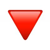 Down-Pointing Red Triangle — Apple