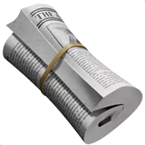 Rolled-Up Newspaper — Apple