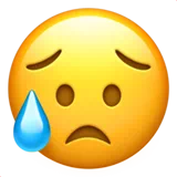 Disappointed but Relieved Face — Apple