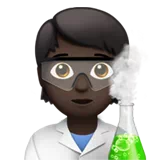 Scientist: Dark Skin Tone — Apple