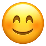 Smiling Face with Smiling Eyes — Apple