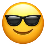 Smiling Face with Sunglasses — Apple