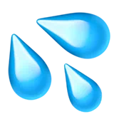Splashing Sweat Symbol — Apple