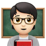 Teacher: Light Skin Tone — Apple