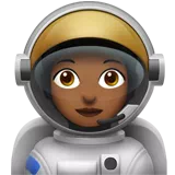 Woman Astronaut: Medium-Dark Skin Tone — Apple