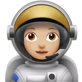 Woman Astronaut: Medium-Light Skin Tone — Apple