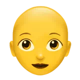 Woman: Bald — Apple