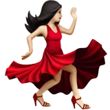 Woman Dancing: Light Skin Tone — Apple