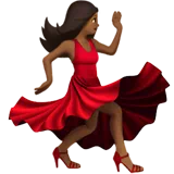 Woman Dancing: Medium-Dark Skin Tone — Apple