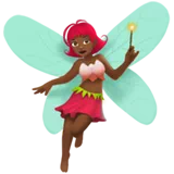 Woman Fairy: Medium-Dark Skin Tone — Apple