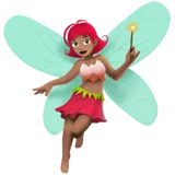 Woman Fairy: Medium Skin Tone — Apple