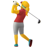 Woman Golfing — Apple
