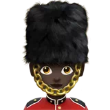 Woman Guard: Dark Skin Tone — Apple