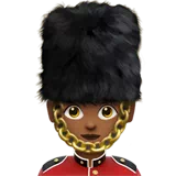 Woman Guard: Medium-Dark Skin Tone — Apple