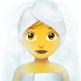 Woman in Steamy Room — Apple