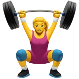 Woman Lifting Weights — Apple