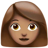 Woman: Medium Skin Tone — Apple
