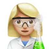 Woman Scientist: Medium-Light Skin Tone — Apple
