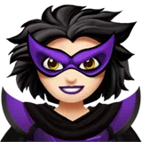 Woman Supervillain: Light Skin Tone — Apple