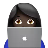 여성 기술자: 어두운 피부 톤 — Apple