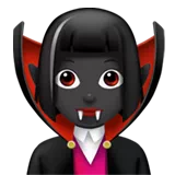 Woman Vampire: Dark Skin Tone — Apple