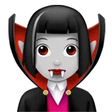 Woman Vampire: Light Skin Tone — Apple