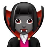 Woman Vampire: Medium-Dark Skin Tone — Apple